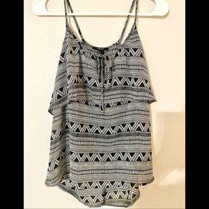 Black/White Tribal Tank Top